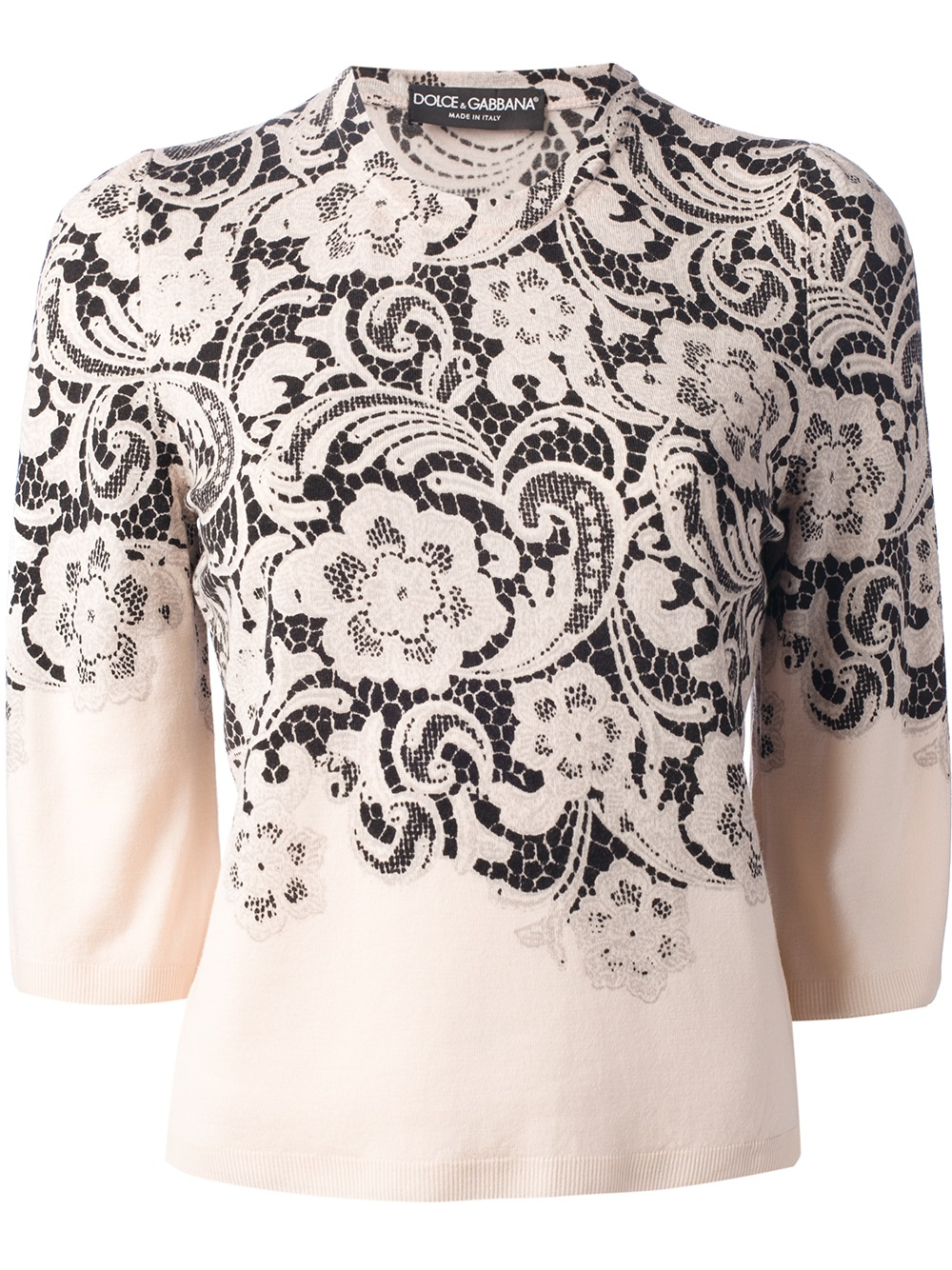 dolce and gabbana floral sweater