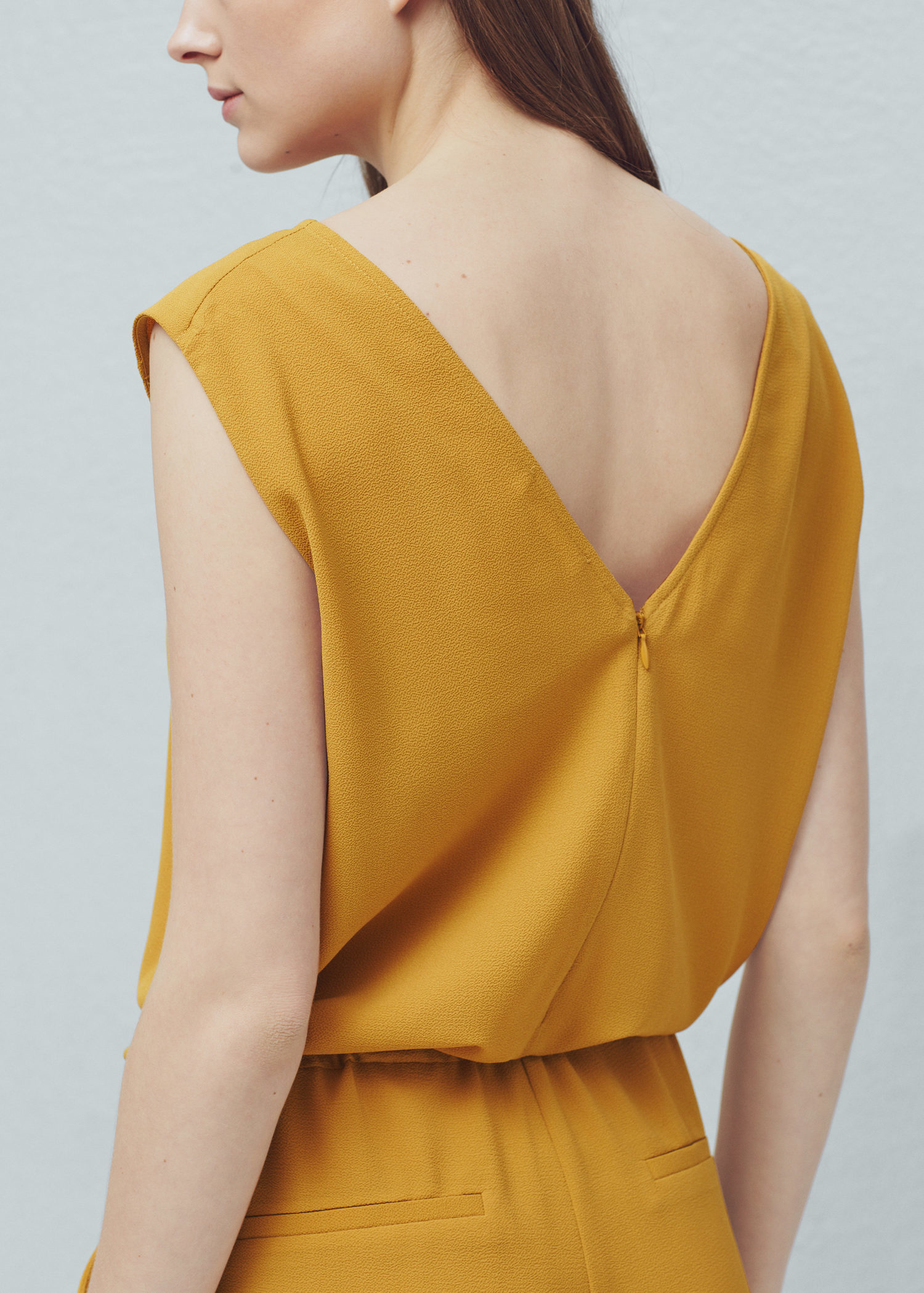mango mustard jumpsuit