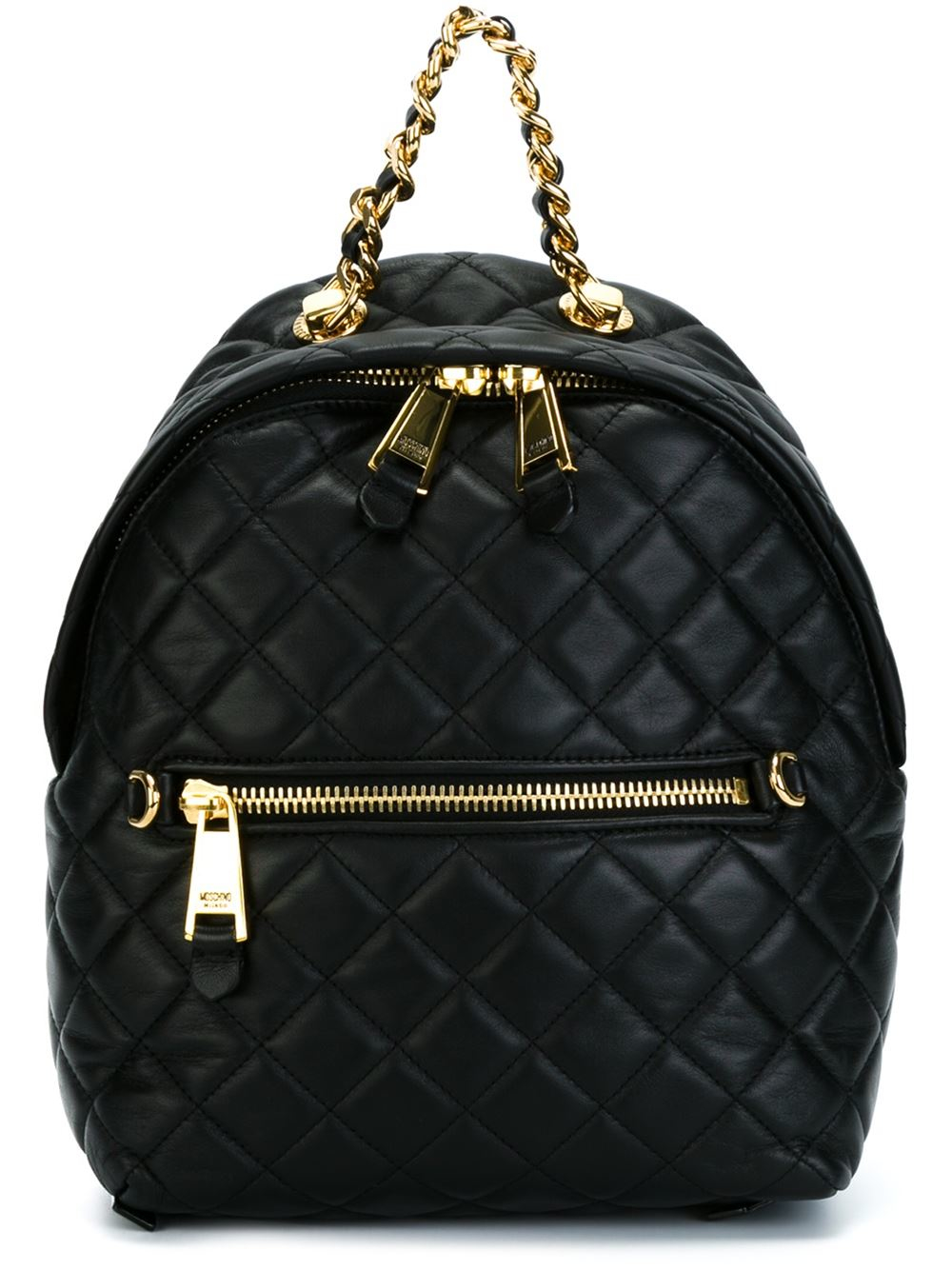 Moschino Quilted Backpack in Black | Lyst