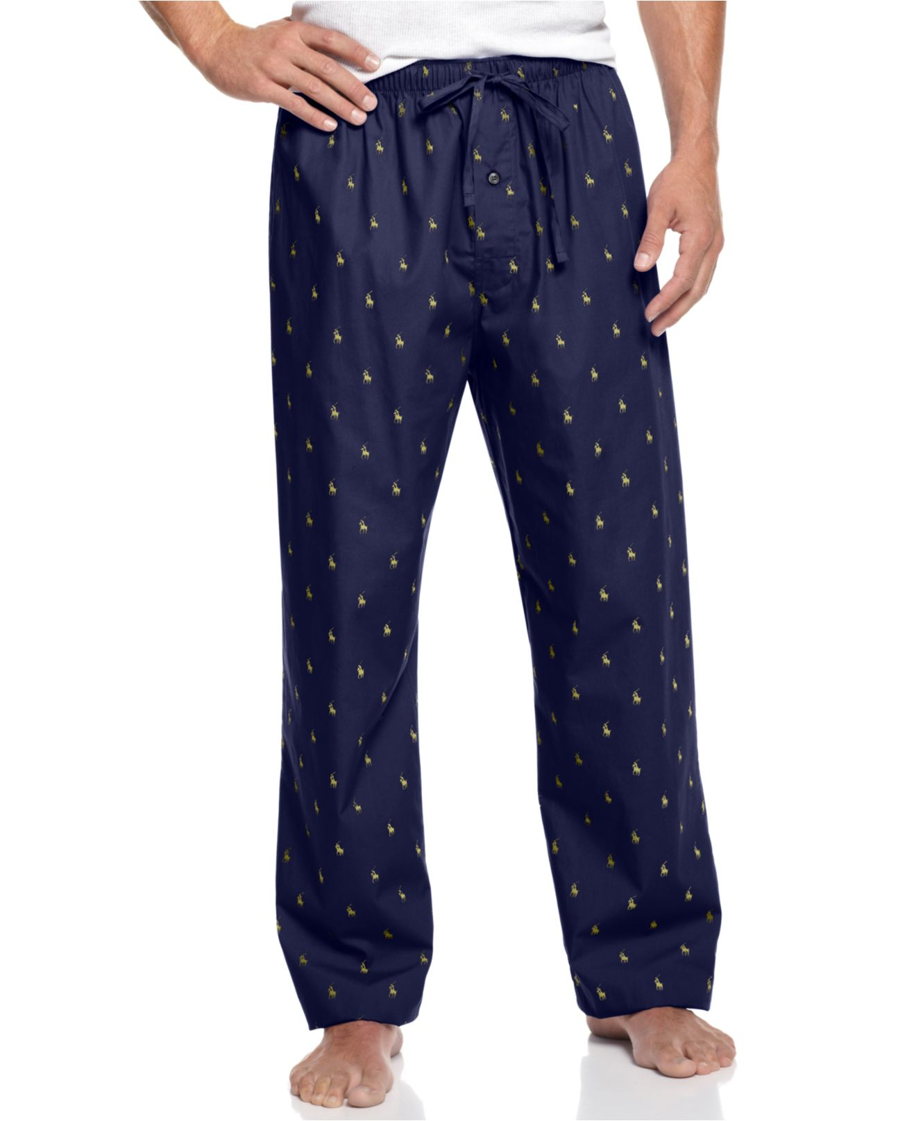 Polo ralph lauren Big And Tall Men's Polo Player Pajama Pants in Blue ...