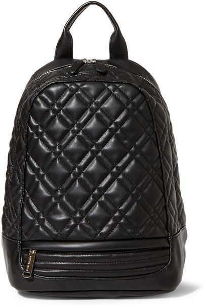 Steve Madden Quilter Faux Leather Backpack in Black | Lyst