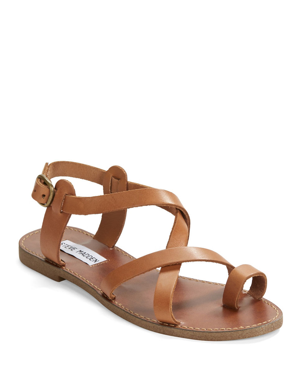 steve madden strappy flat sandals