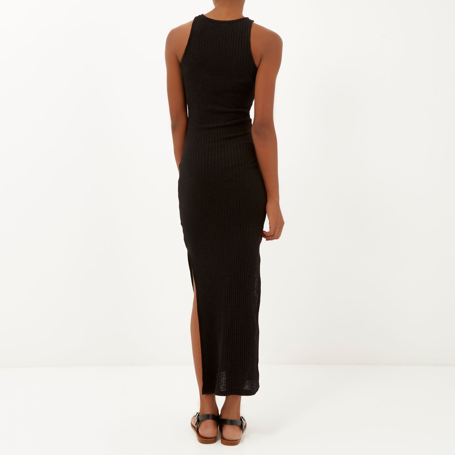 river island black maxi dress