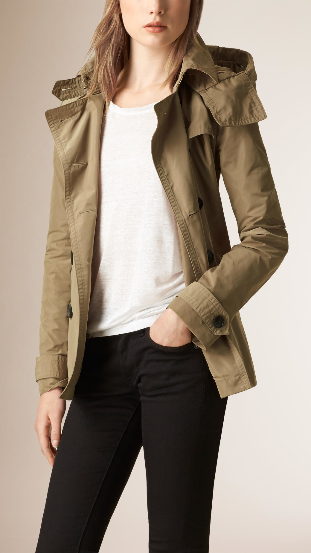 showerproof trench coat