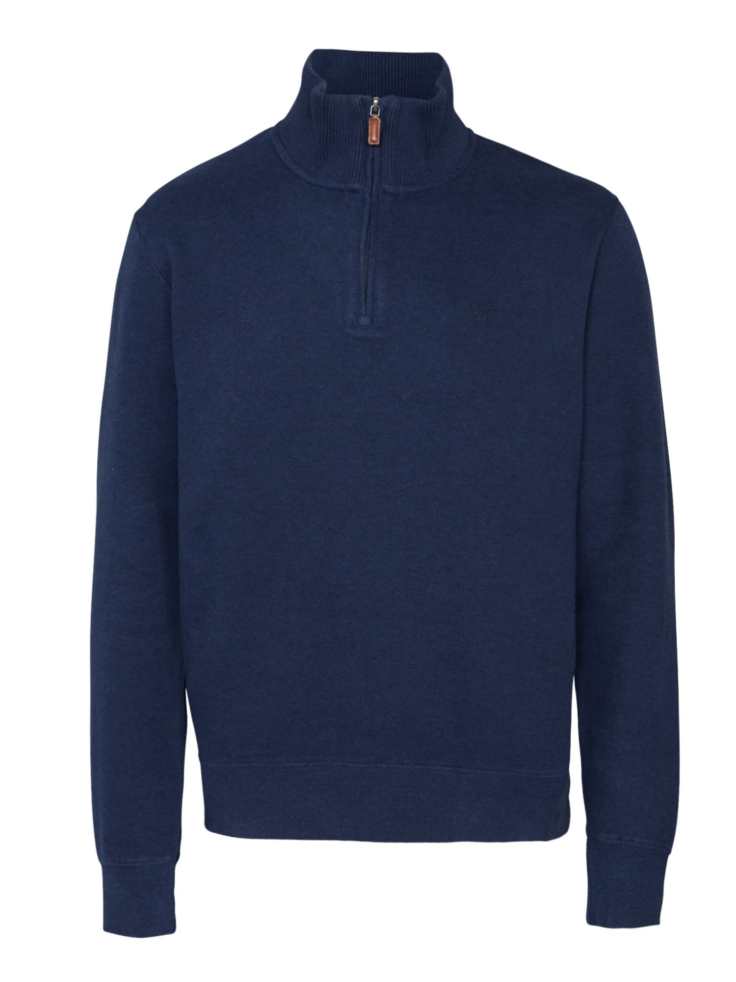 Gant Sacker Rib Half Zip Jumper in Blue for Men (Indigo) Lyst