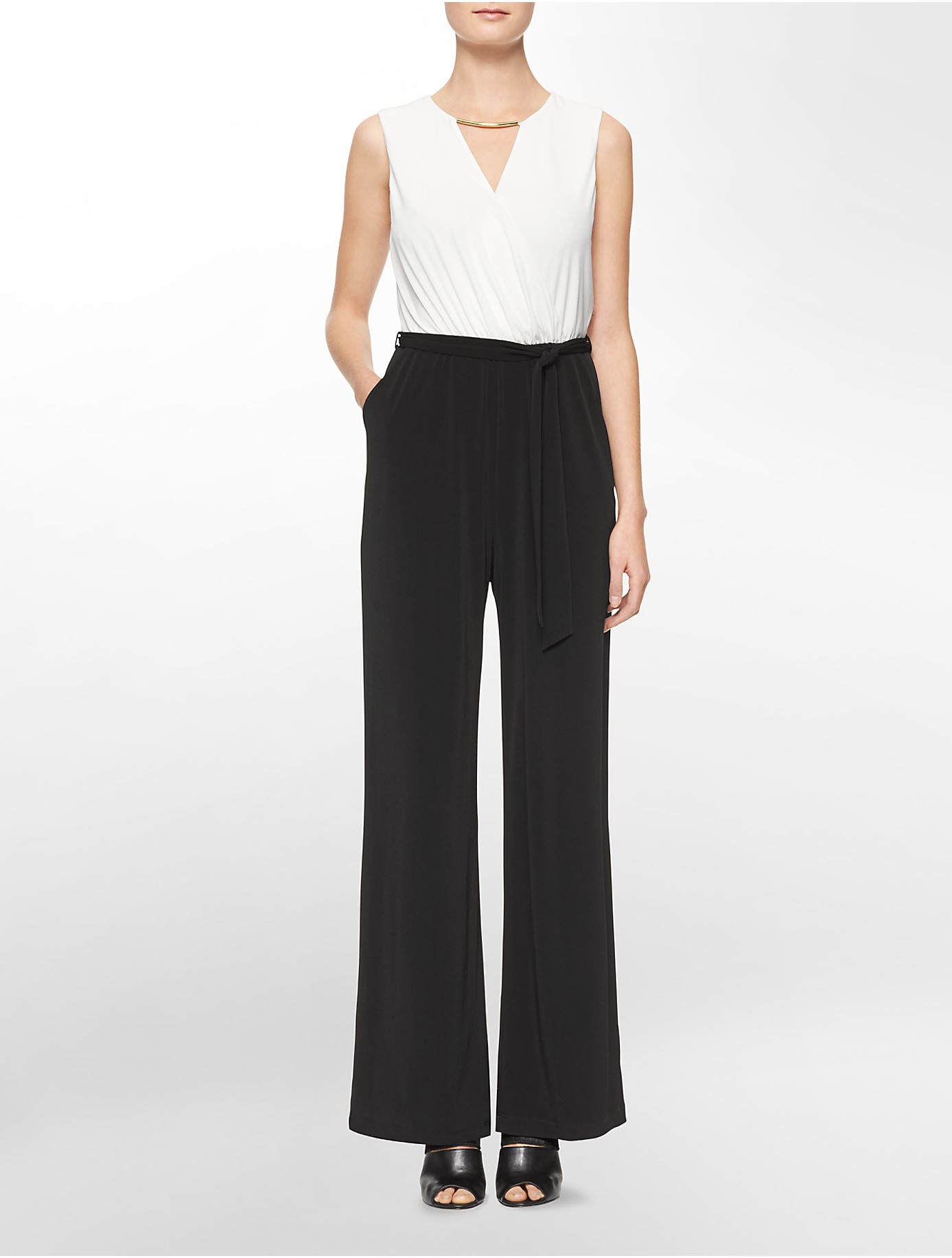 black calvin klein jumpsuit