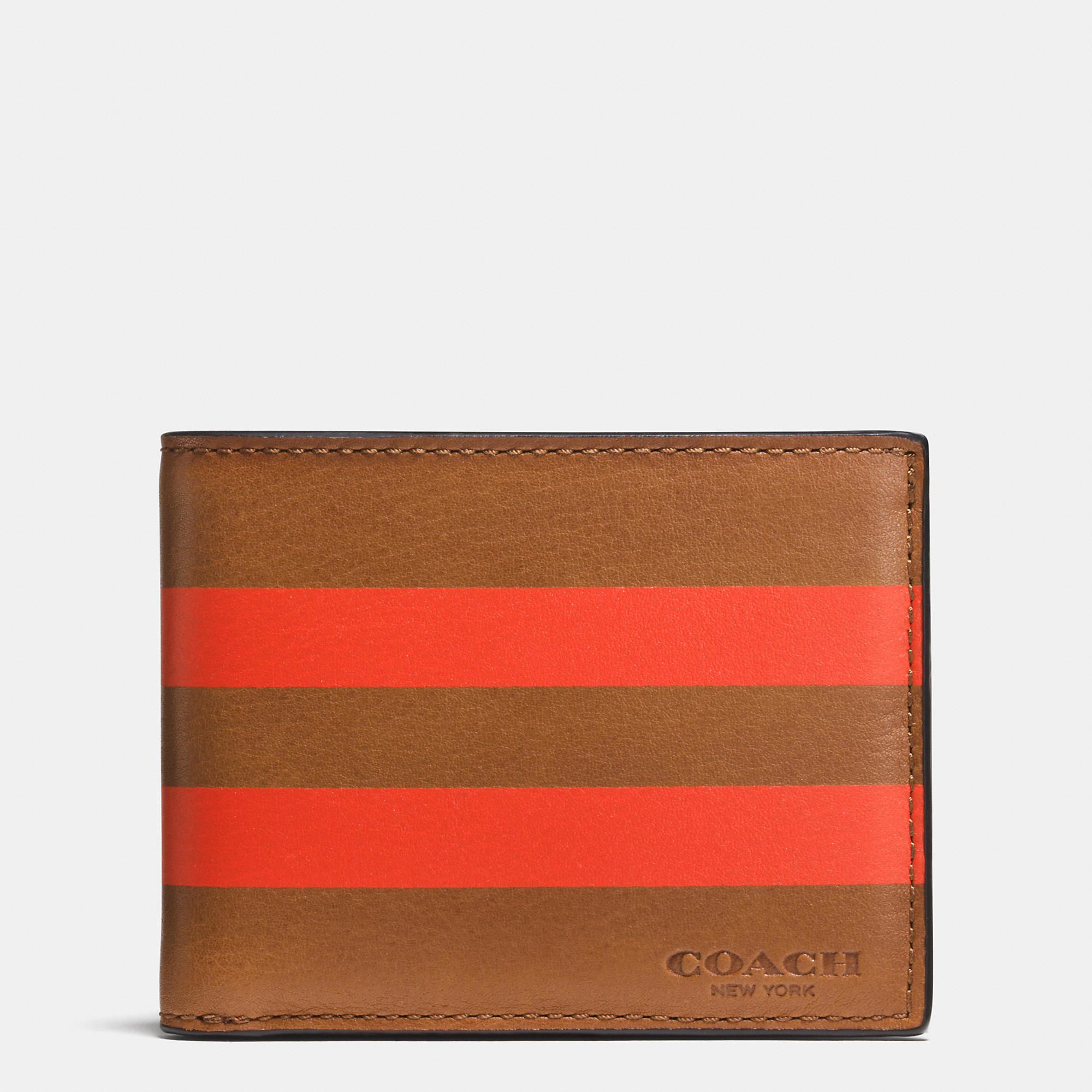 men brown coach wallet