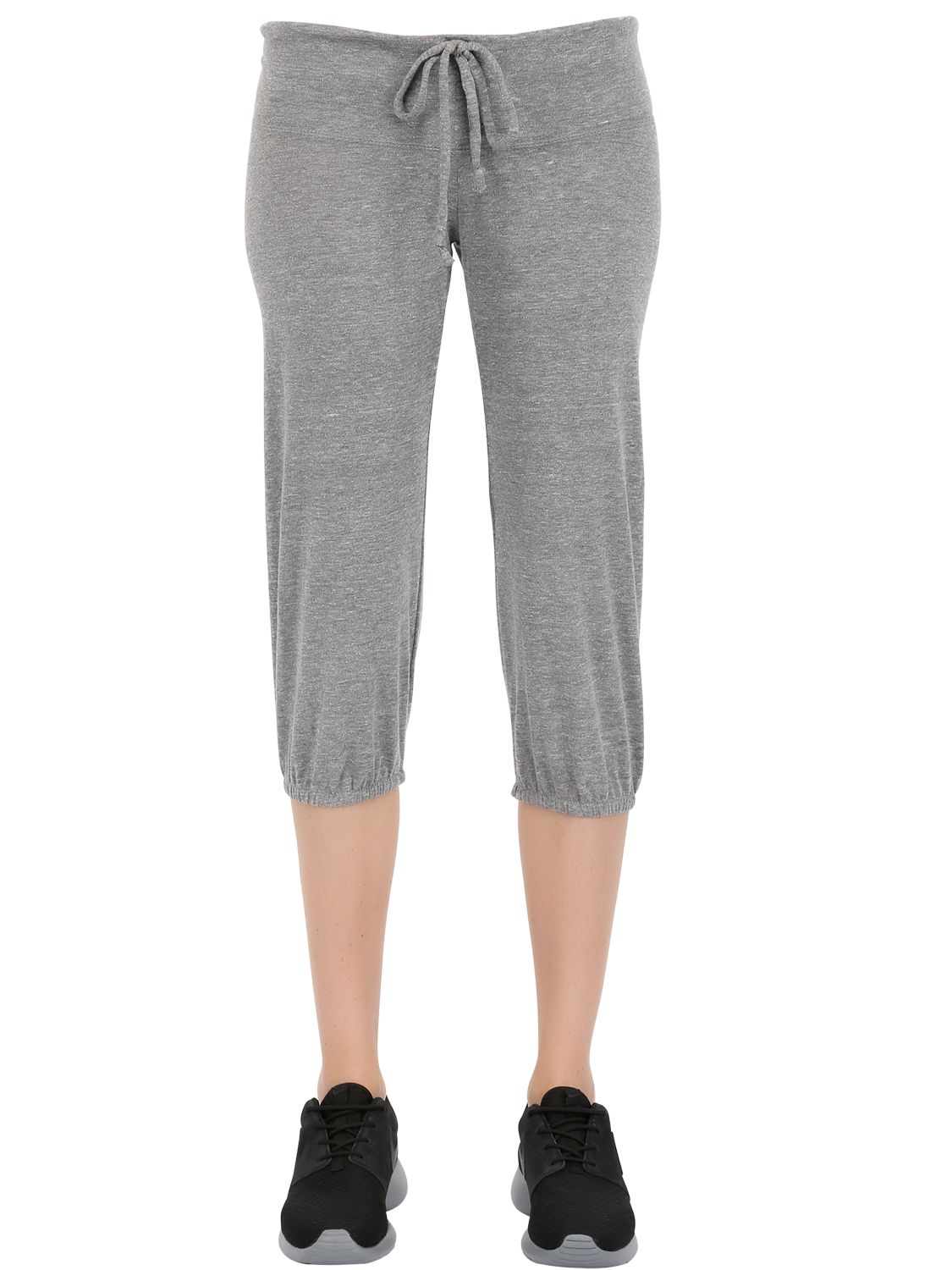grey cotton yoga pants