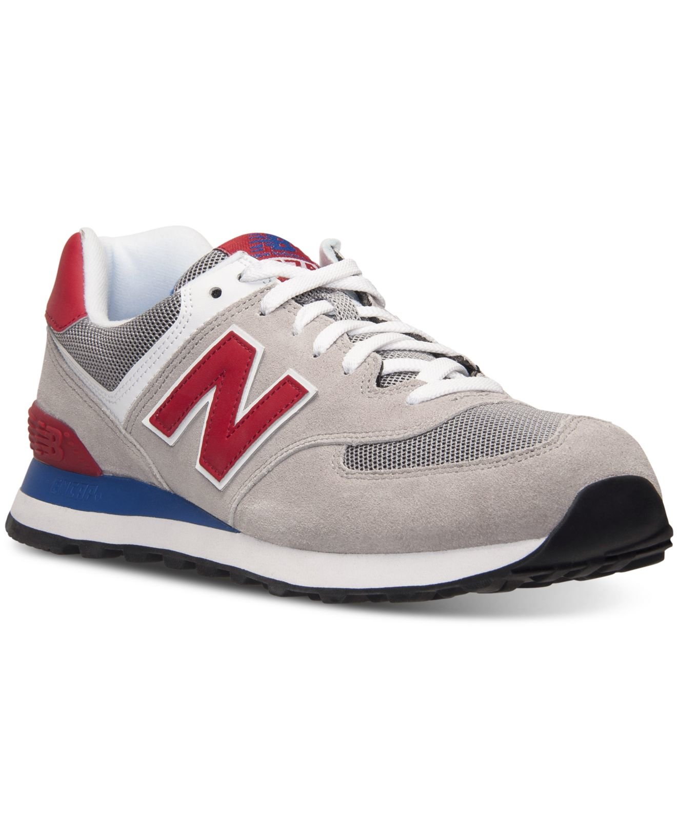 New balance Men's 574 Casual Sneakers From Finish Line in Red for Men ...
