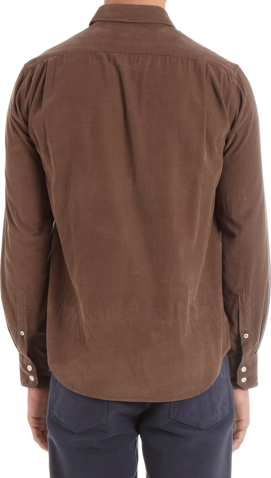 Lyst - Hartford Corduroy Shirt in Brown for Men