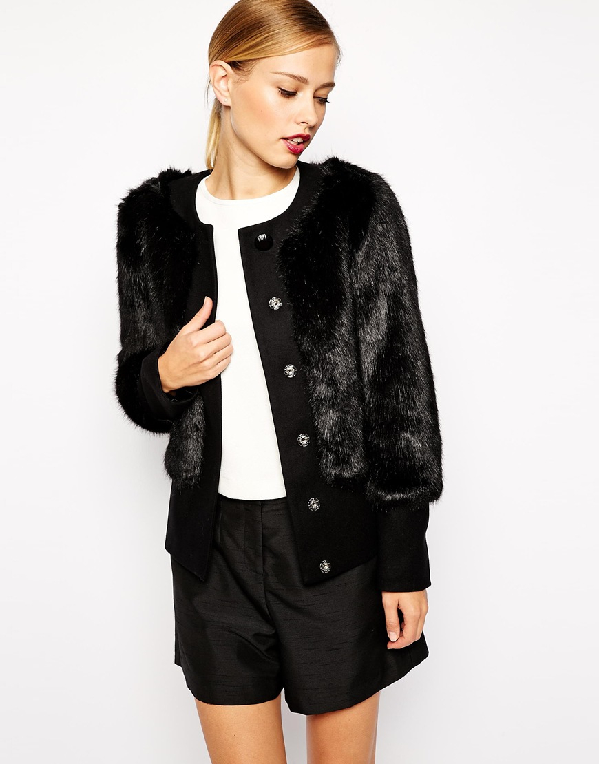ted baker fur coats