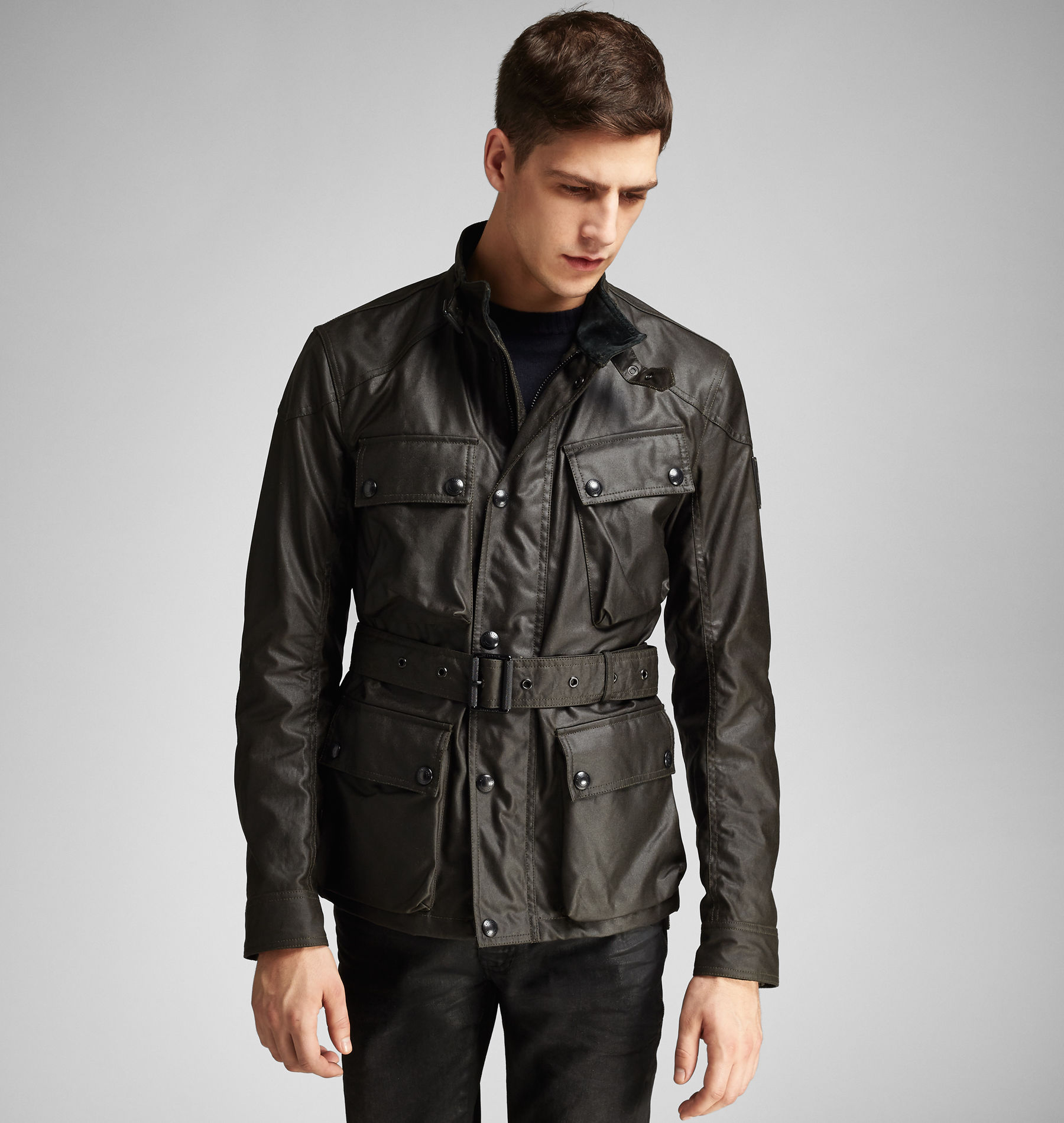 Belstaff Circuitmaster Jacket in Faded Olive (Green) for Men - Lyst