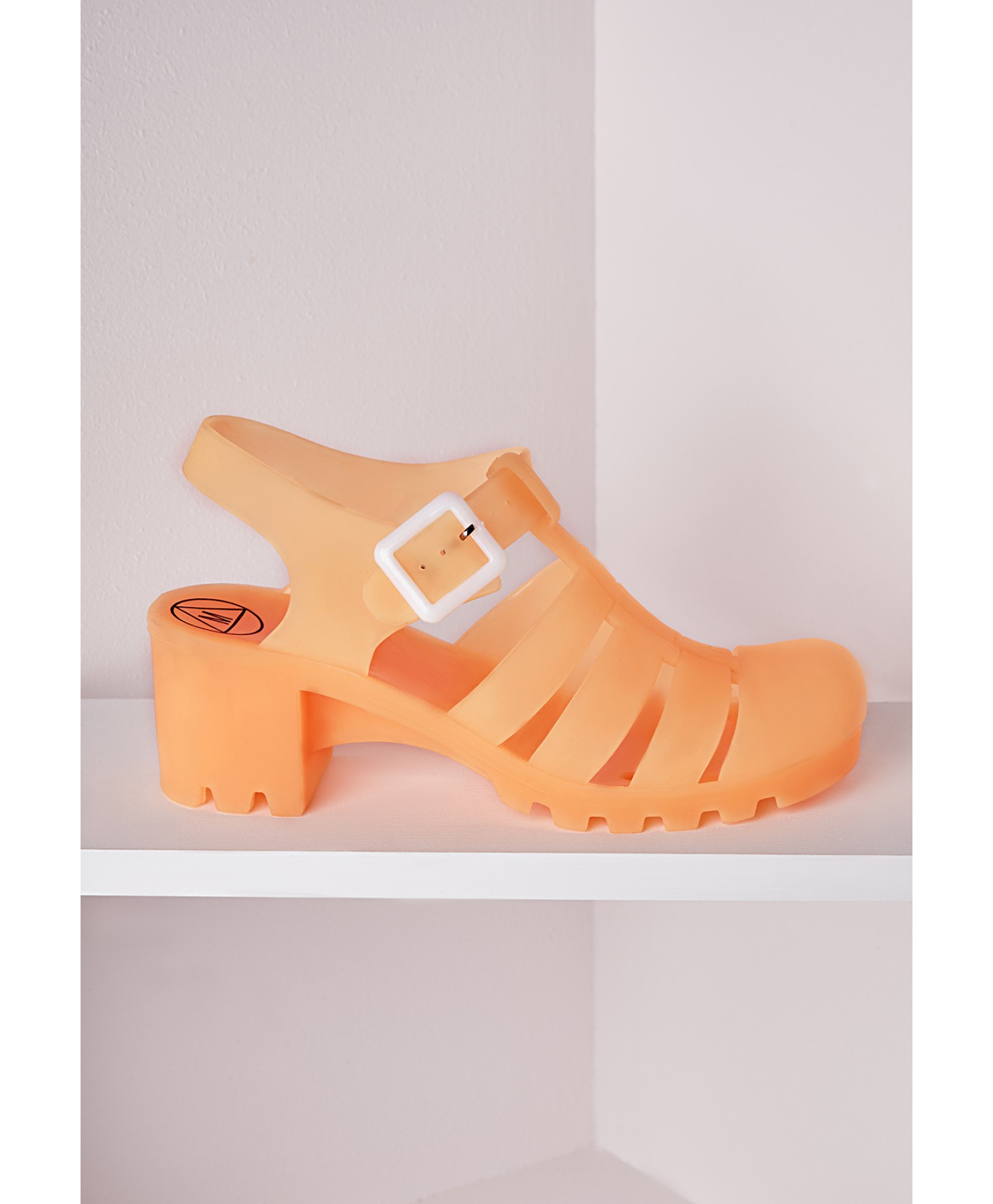 orange jelly heels