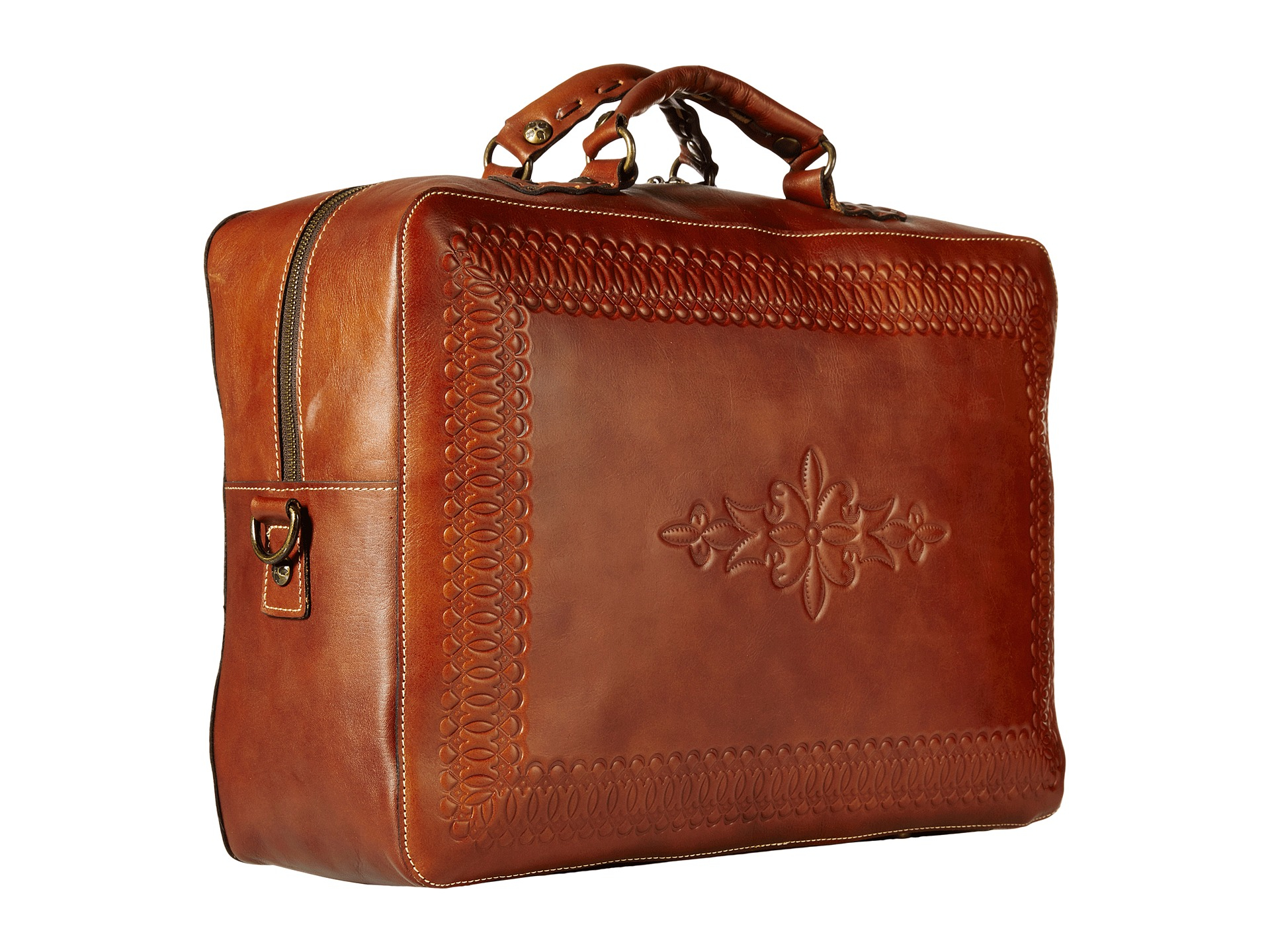 Patricia Nash Bohemian Tooled Rifredi Luggage Case in Brown Lyst