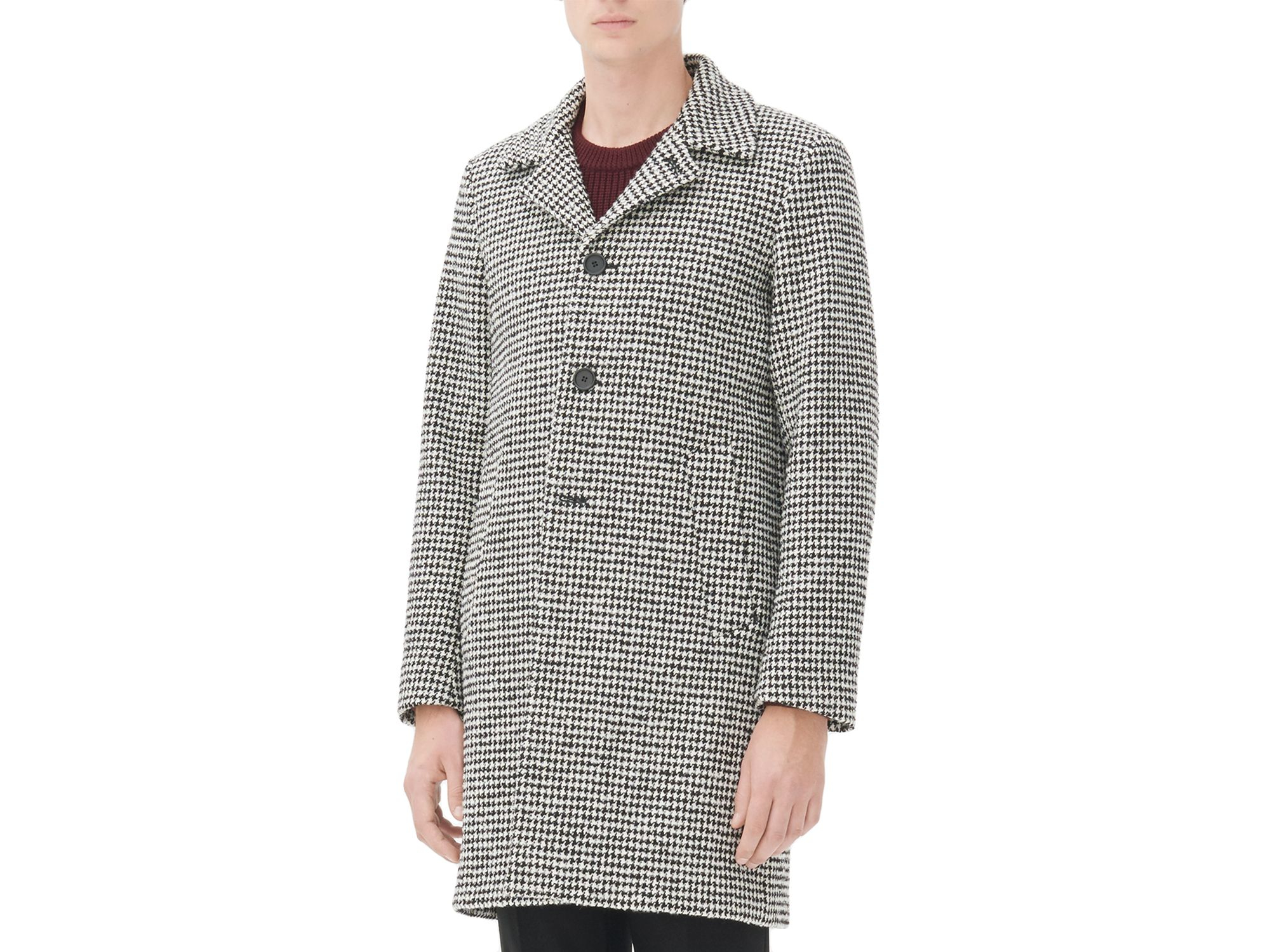 houndstooth mens coat