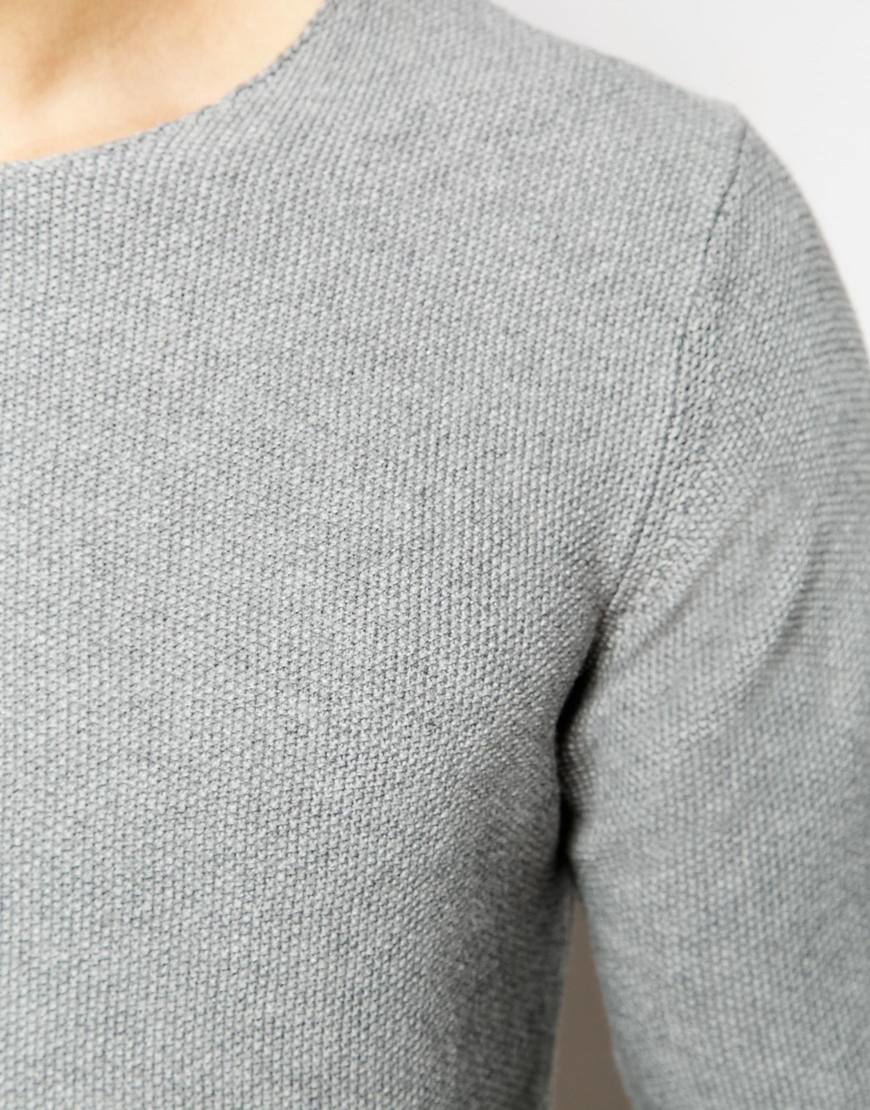 Junk De Luxe Cotton Fully Fashion Knit in Grey (Gray) for Men - Lyst