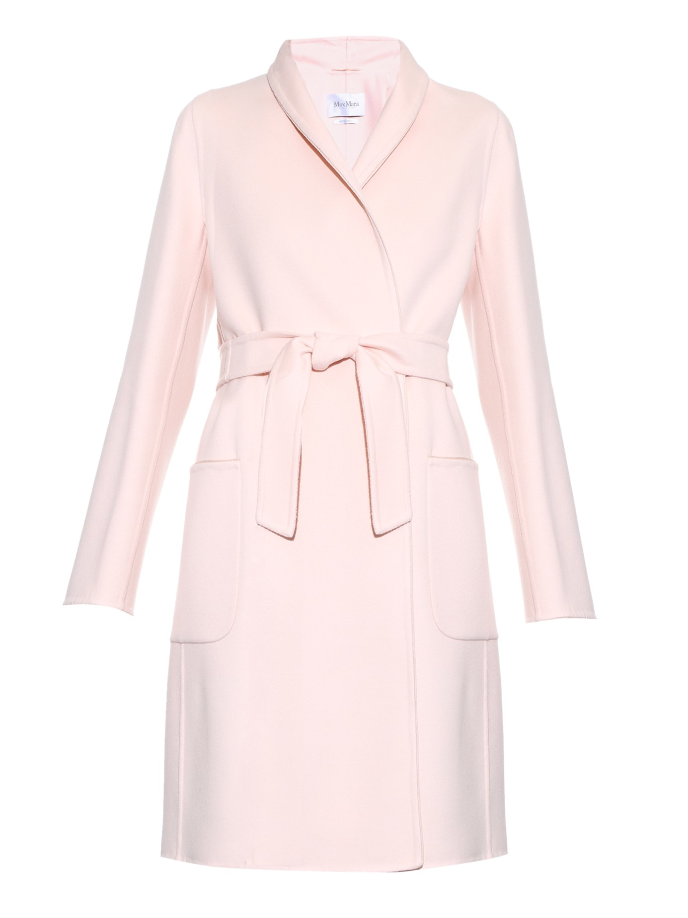 max mara pink wool coat