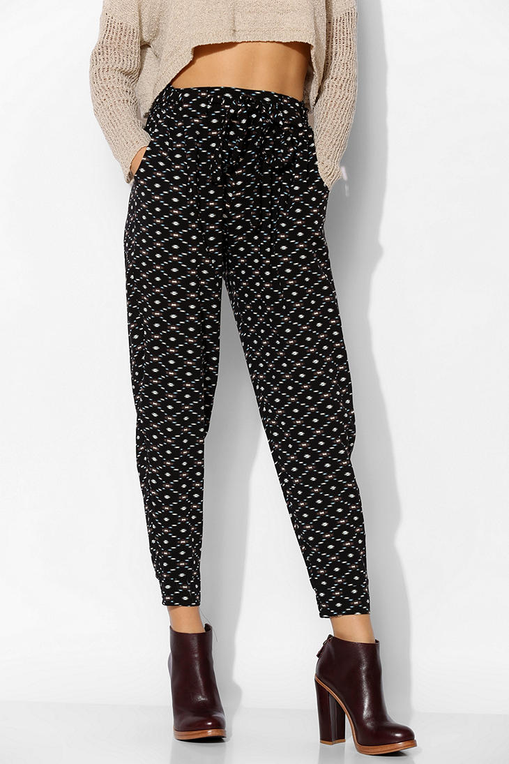 nine west belted tie front pant