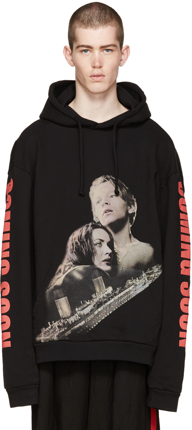 Vetements Black Oversized Titanic Hoodie for Men | Lyst