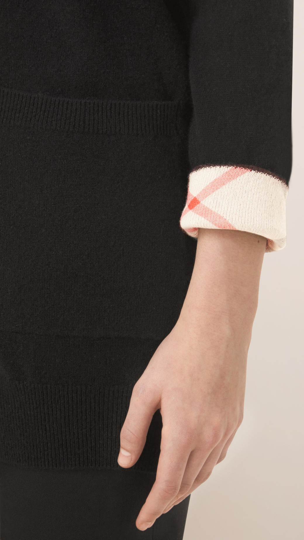 Burberry Oversized Cashmere Cardigan in Black Lyst