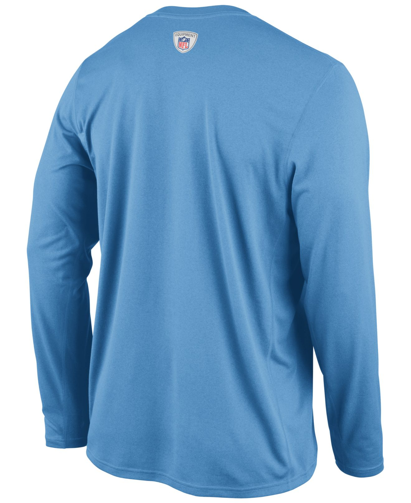 Nike Men'S Long-Sleeve Tennessee Titans Dri-Fit T-Shirt in Blue for Men