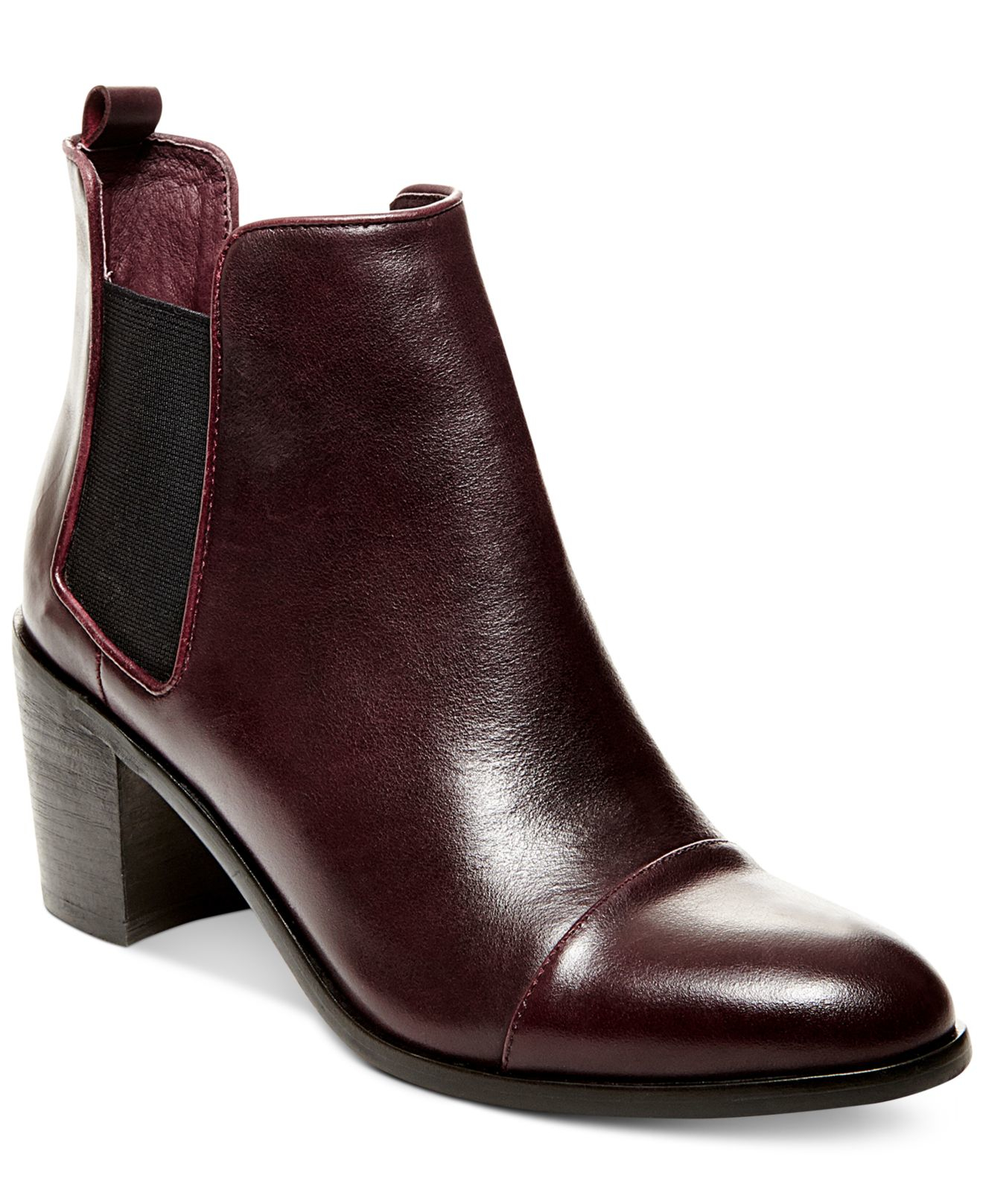 steven by steve madden pearle buckle booties