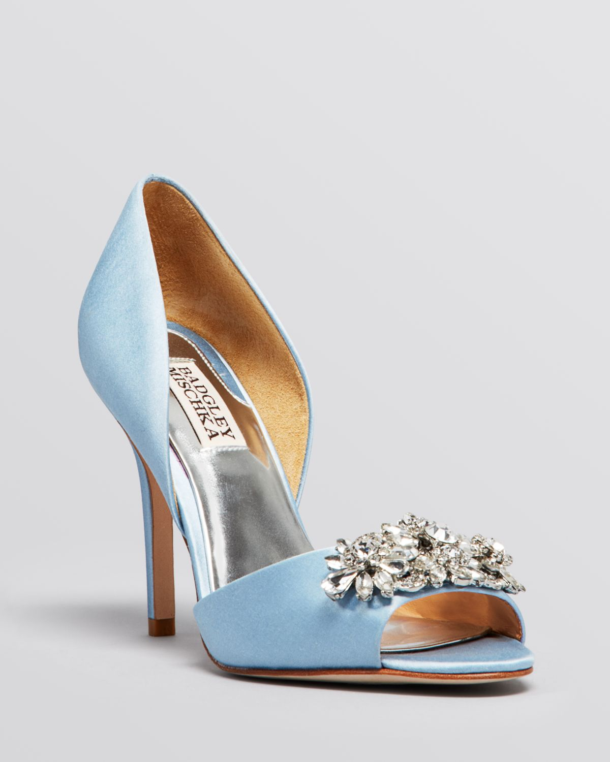 Badgley Mischka Open Toe D'Orsay Evening Pumps - Giana High Heel in ...