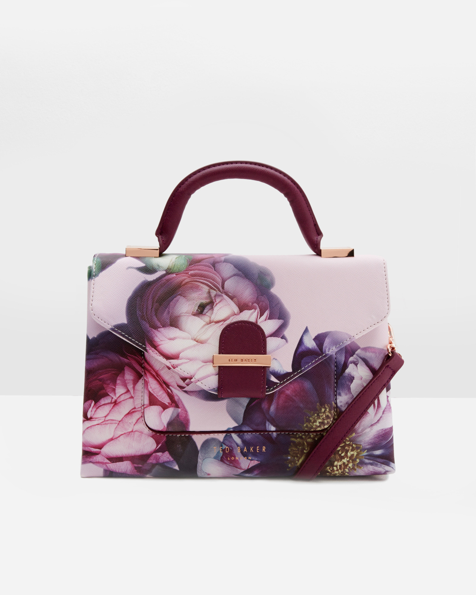 Ted Baker Sunlit Floral Crosshatch Tote Bag in Pale Pink (Pink) - Lyst