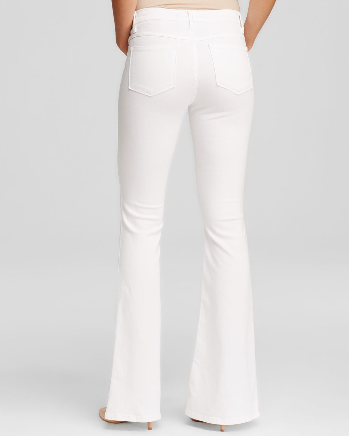 flying monkey white flare jeans
