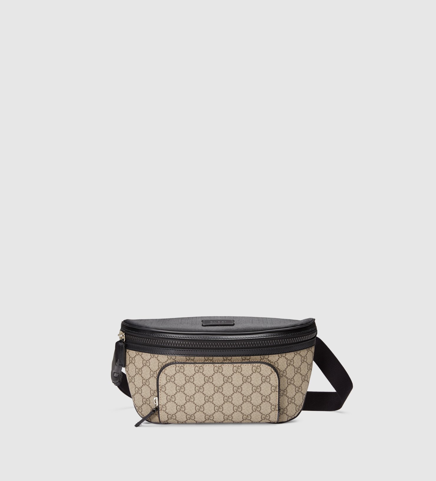 Gucci Gg Supreme Belt Bag in Black for Men - Lyst