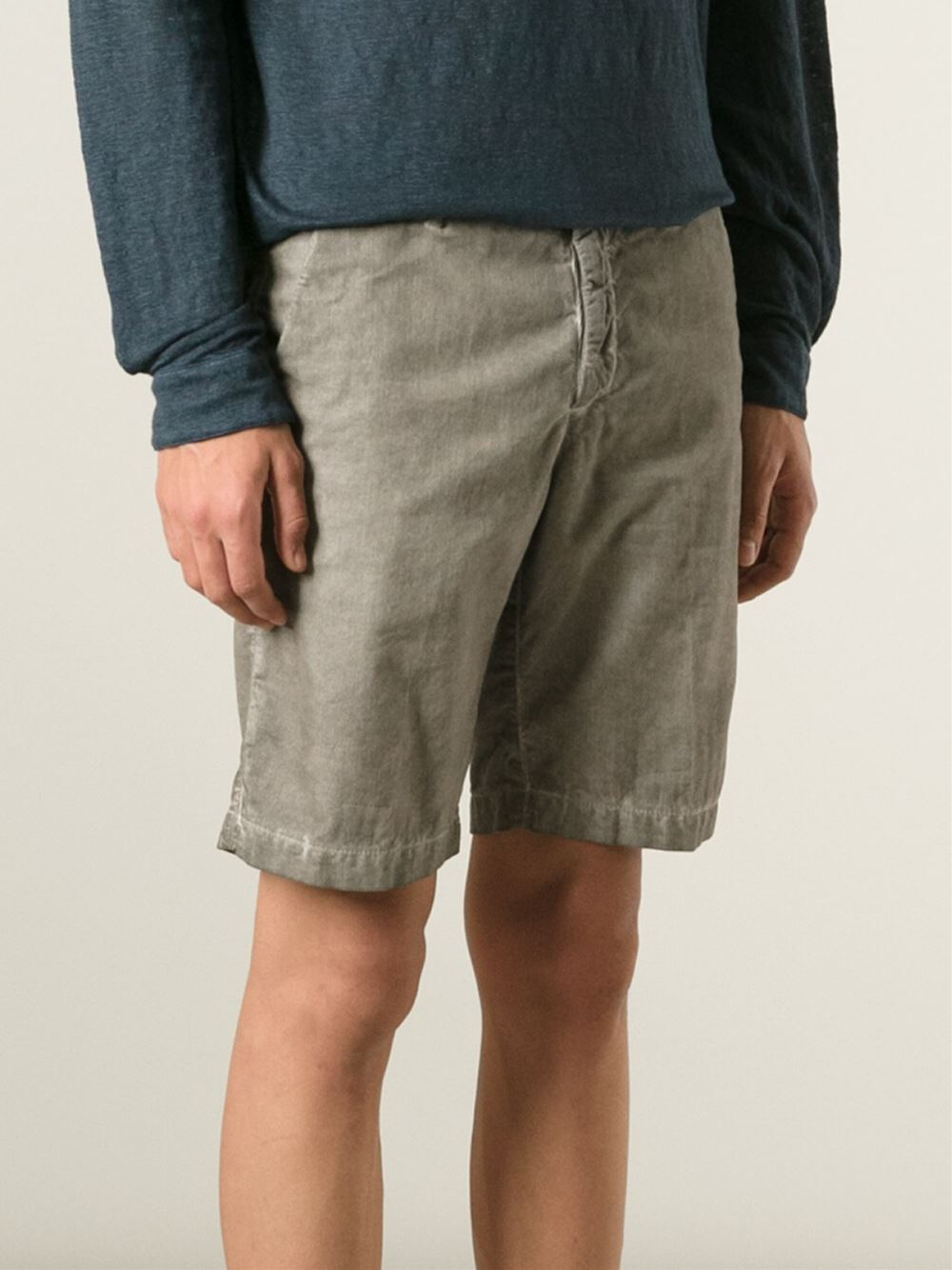 Massimo Alba Corduroy Shorts in Grey (Gray) for Men Lyst