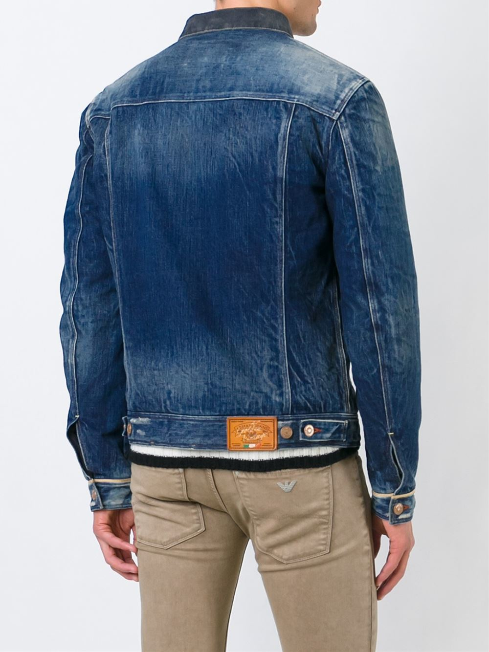 Armani jeans blue jacket Clearance