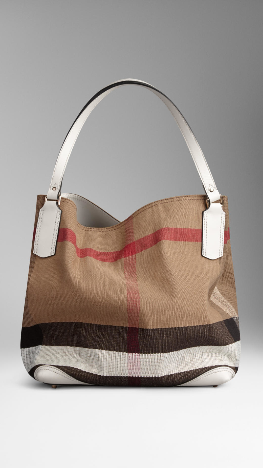 burberry white tote