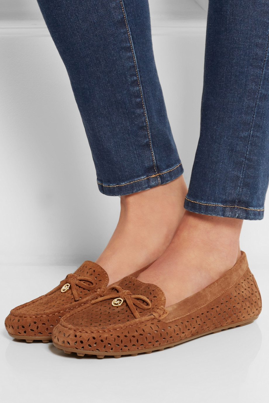 michael kors suede moccasins