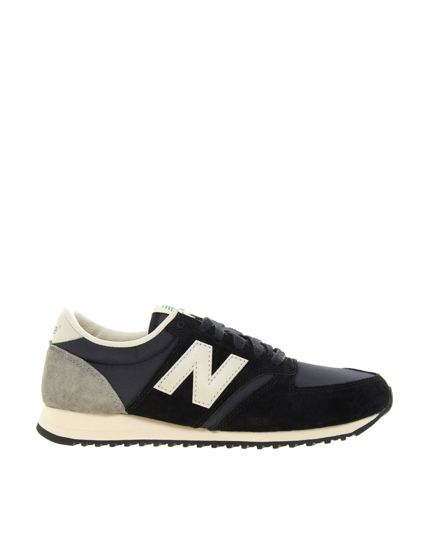gezagvoerder Egypte Stuiteren New Balance 420 Black and Grey Suede Trainers | Lyst