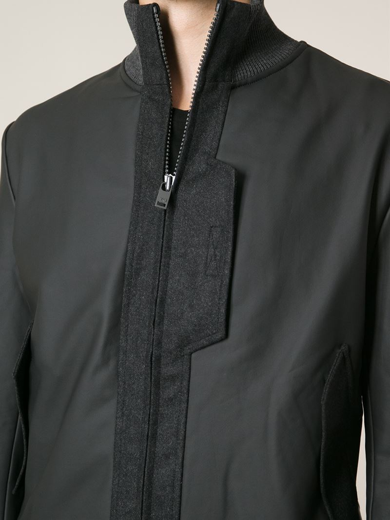 high neck bomber jacket