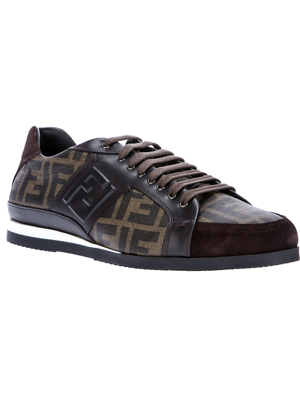 fendi shoes brown