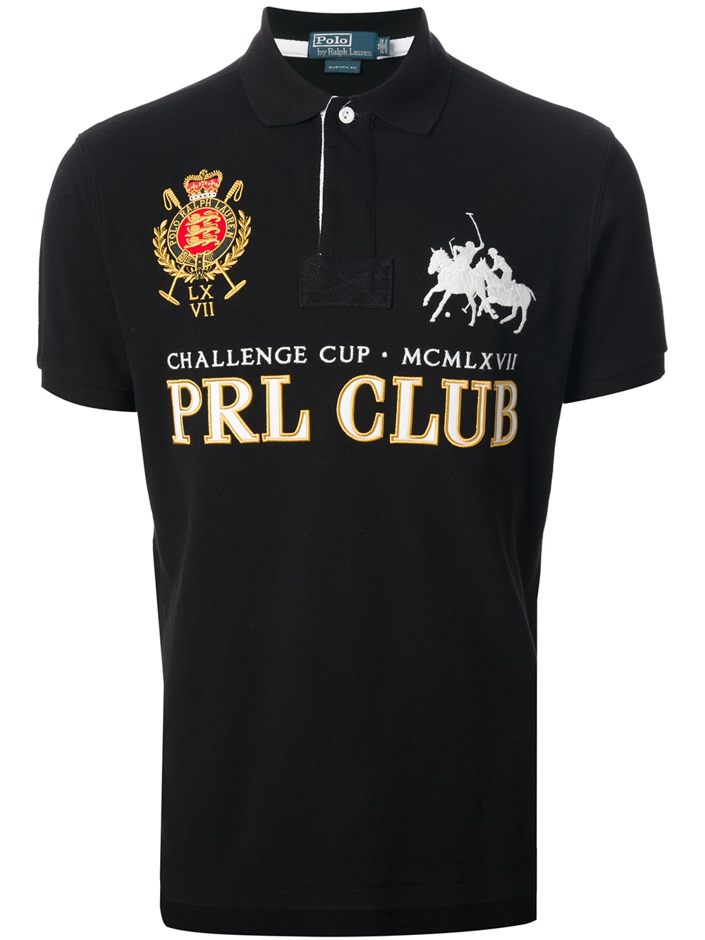 Polo Ralph Lauren Prl Club Polo Shirt in Black for Men | Lyst