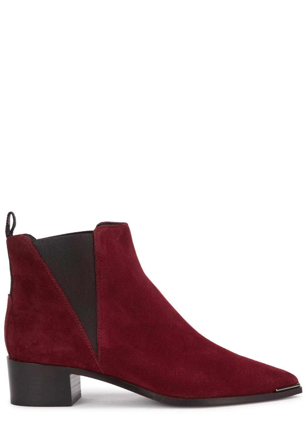 burgundy suede ankle boots uk