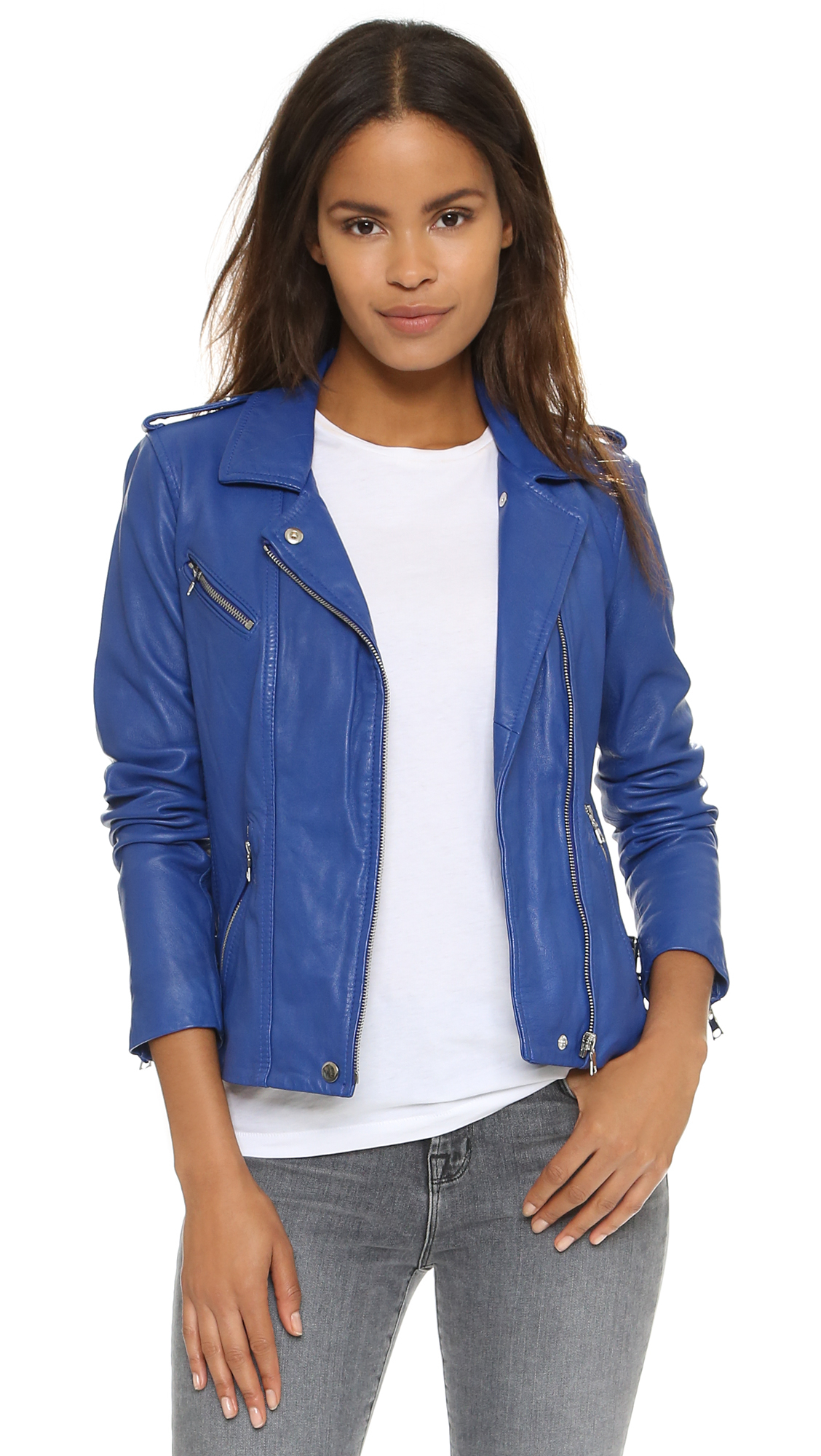 electric blue jacket