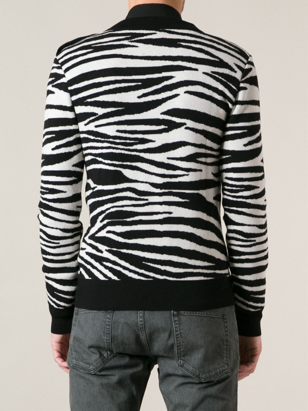mens animal print sweater