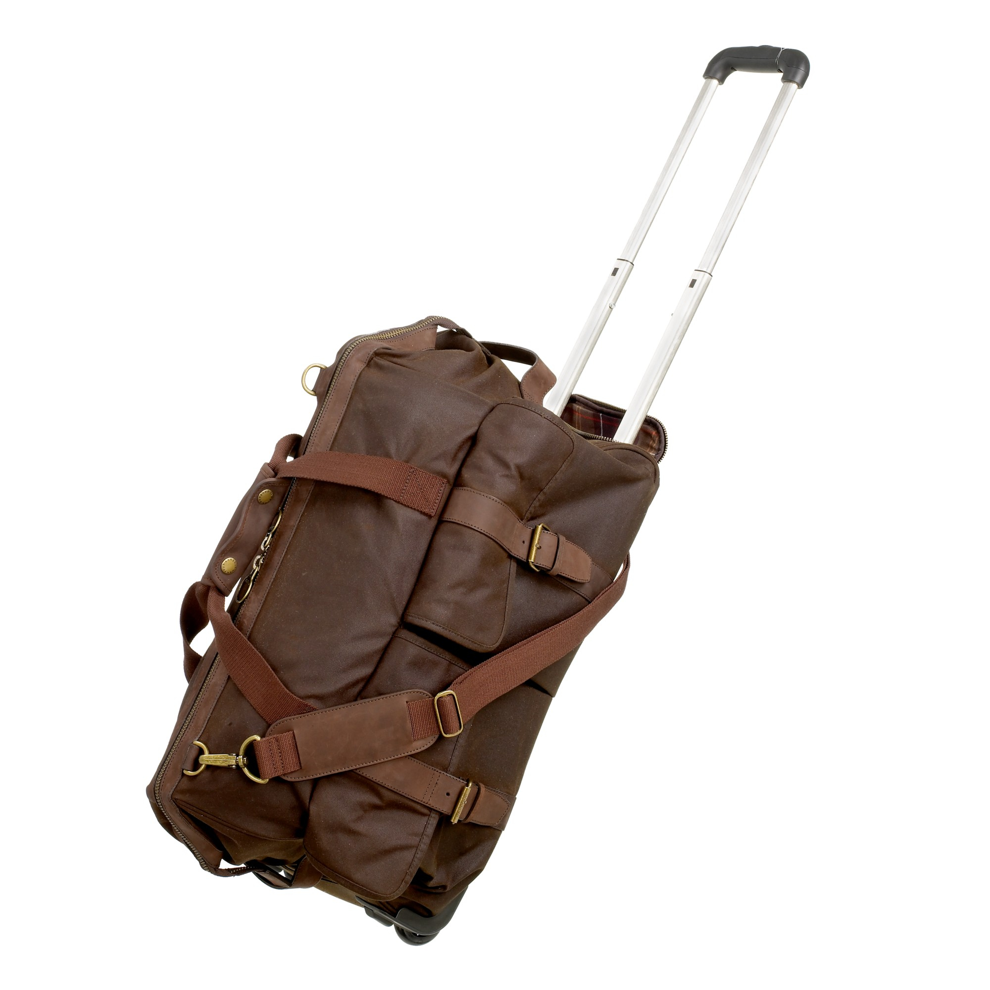Waxed Cotton 2 Wheel Holdall