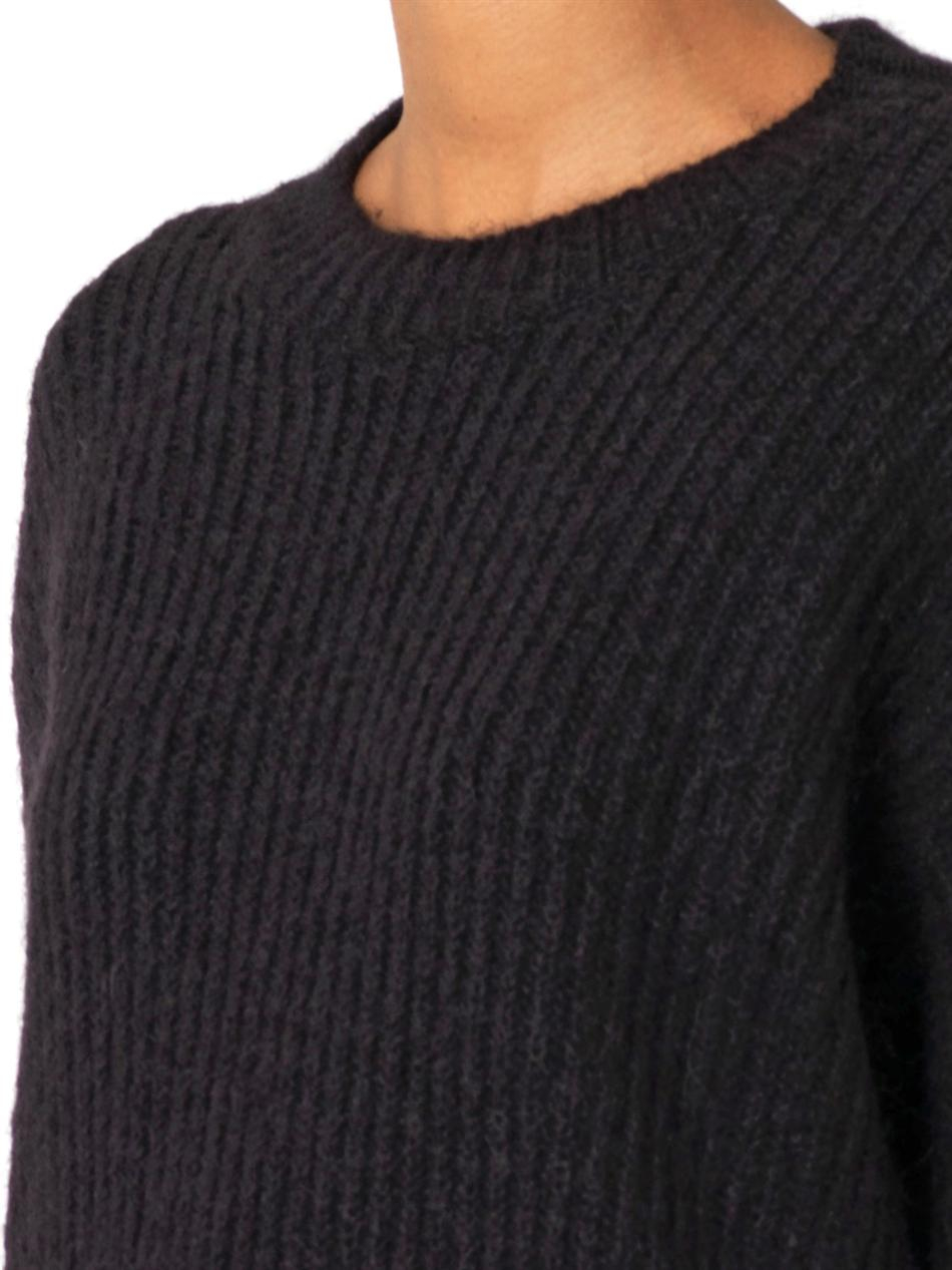 Haider ackermann Ribbed-Knit Sweater in Black Lyst