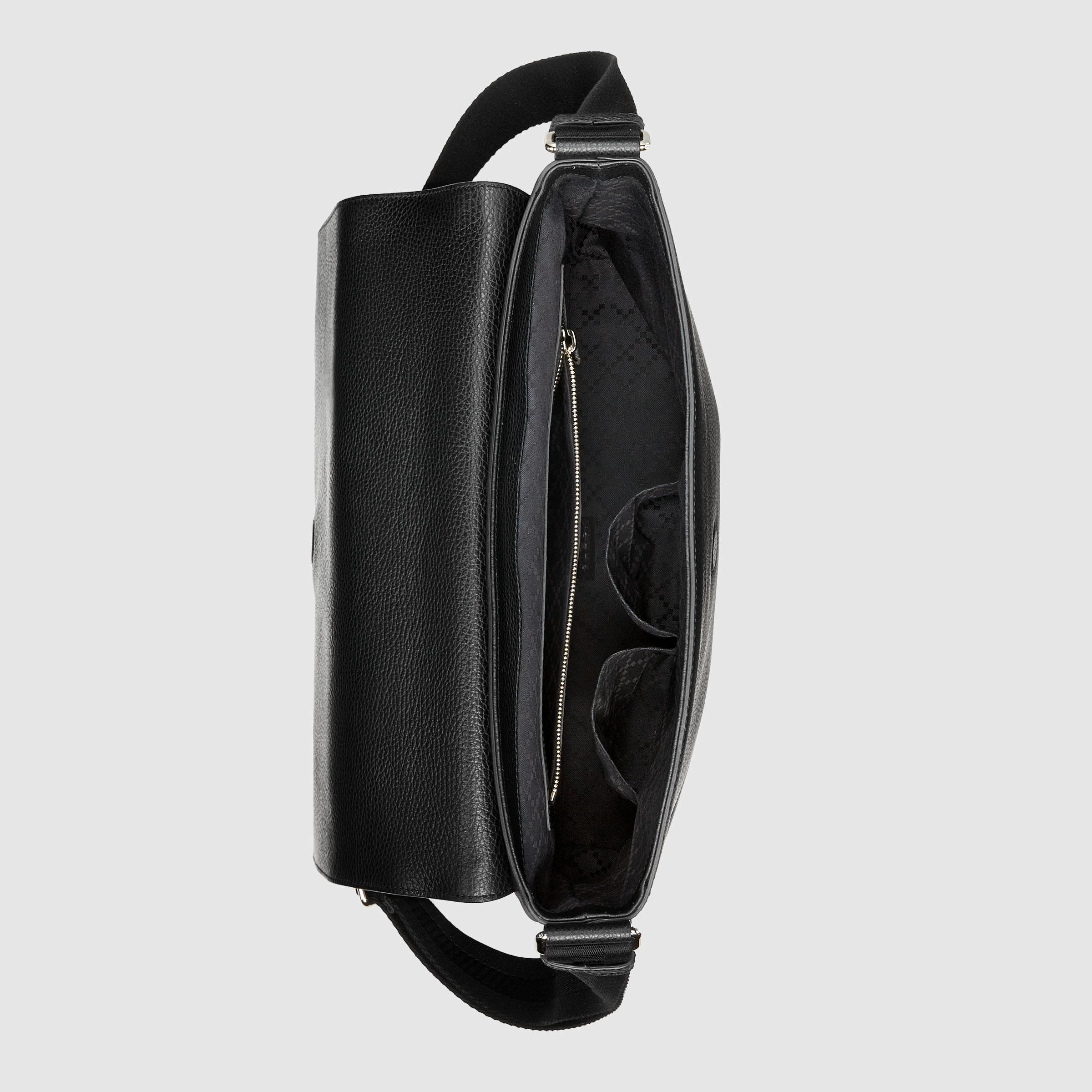 Gucci Man Bag Black Leather Literacy Basics
