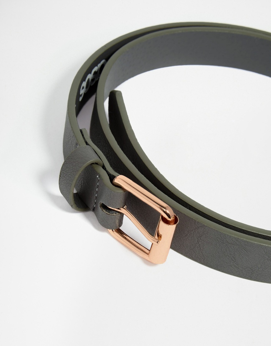 mens rose gold belt