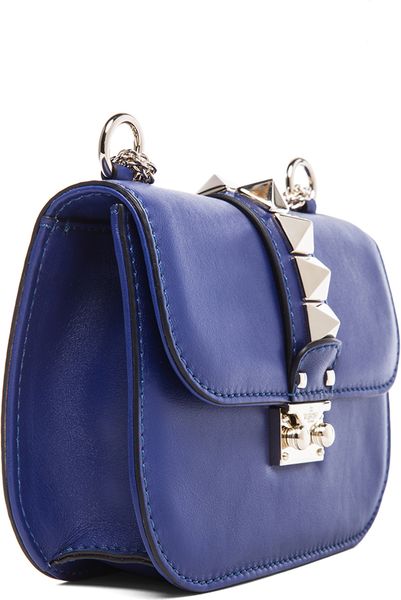 Valentino Small Lock Flap Bag in Blue (Blue China) | Lyst