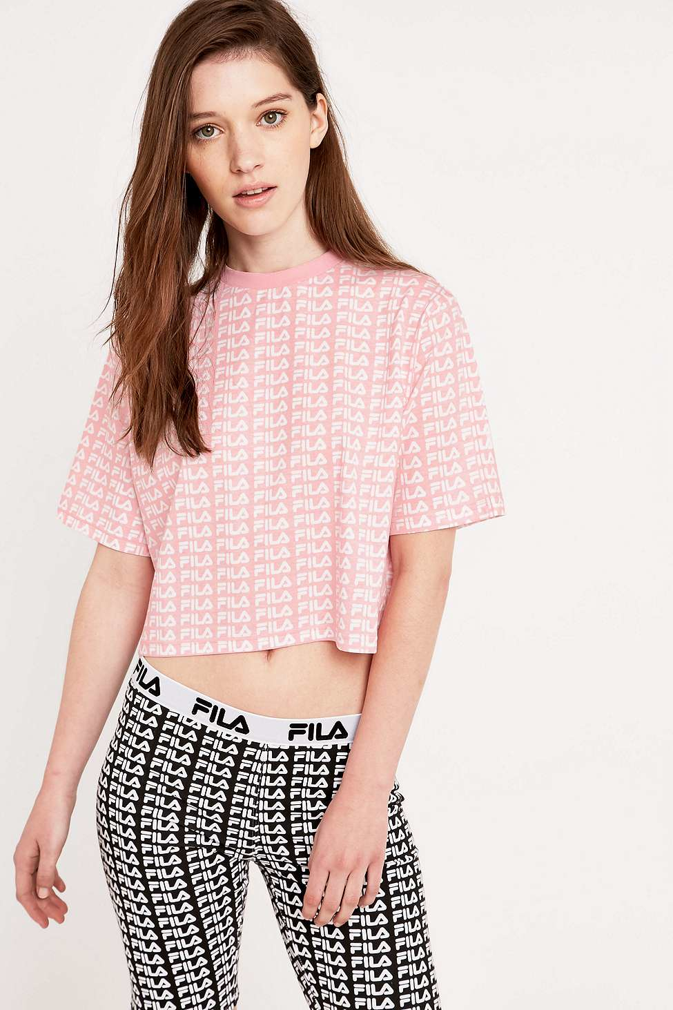 pink fila top
