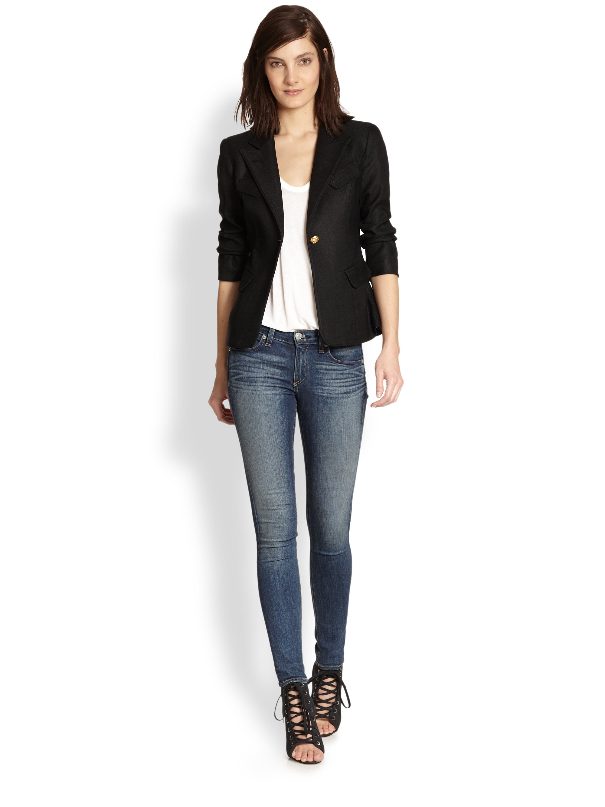 smythe black blazer