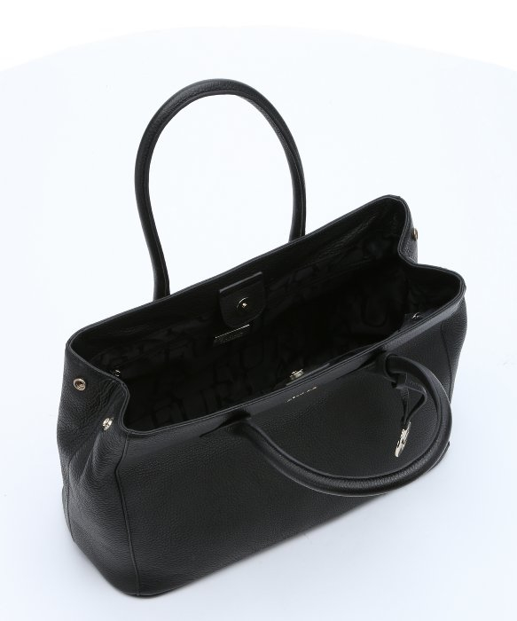 Lyst Furla Black Leather Medium Serena Tote Bag In Gallery