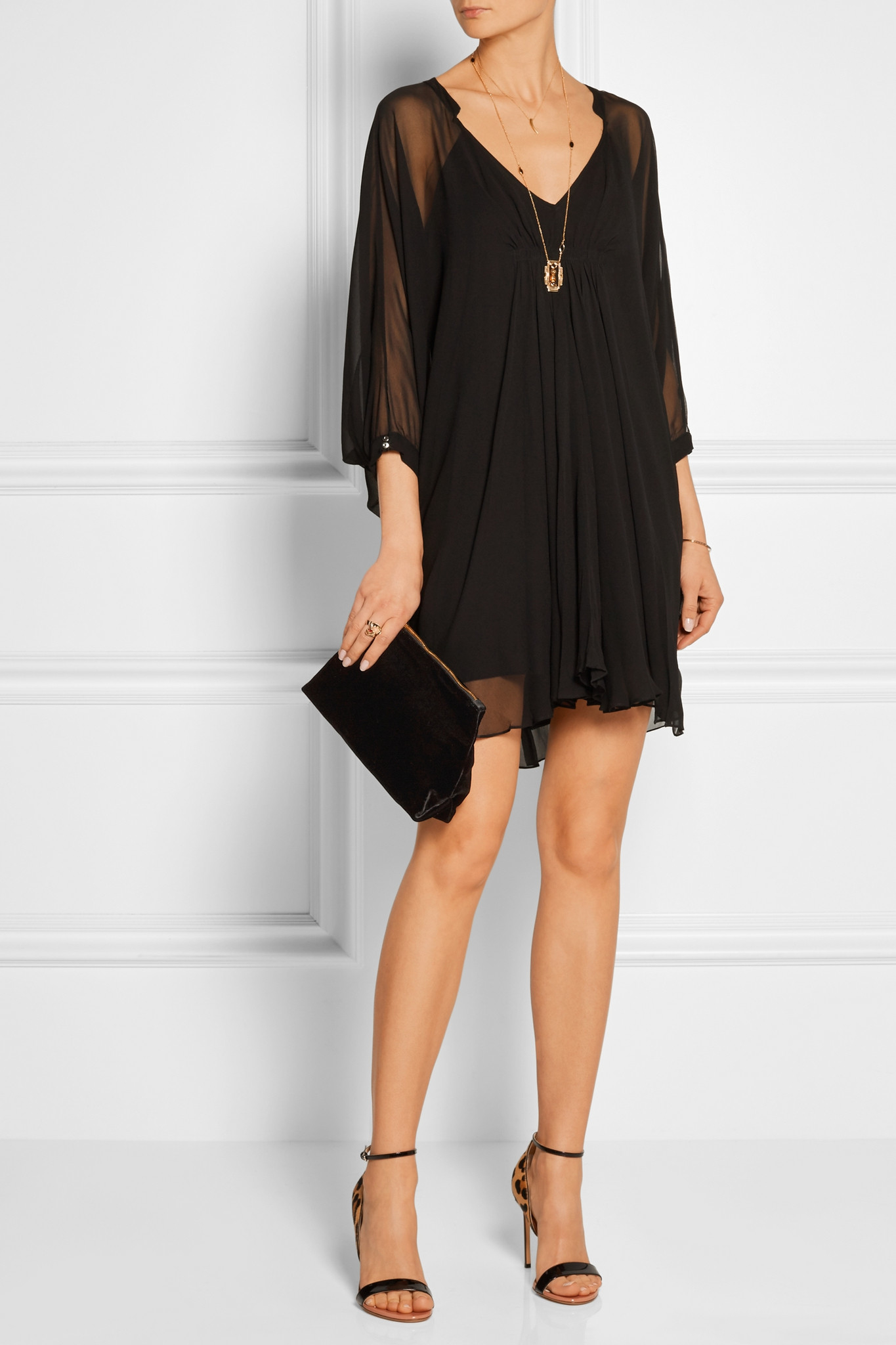 Diane von furstenberg Fleurette Dress in Black | Lyst Diane von furstenberg Fleurette Dress in Black | Lyst